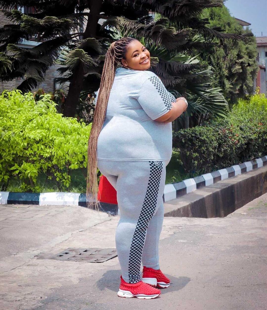 Plus Size Grey Joggers Set