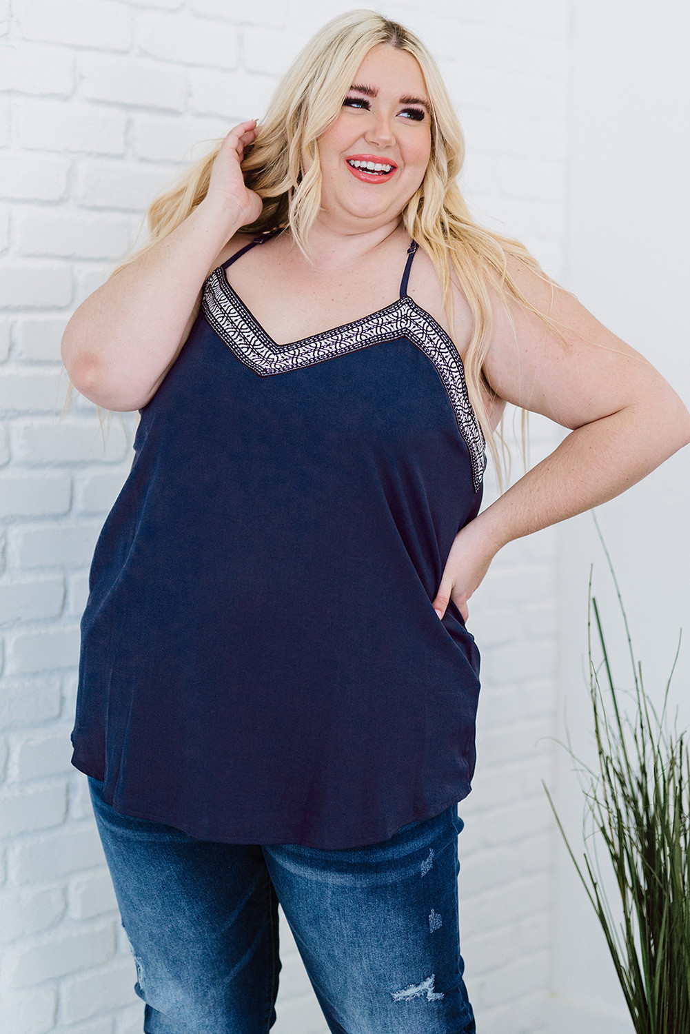 Navy Blue Tank Top