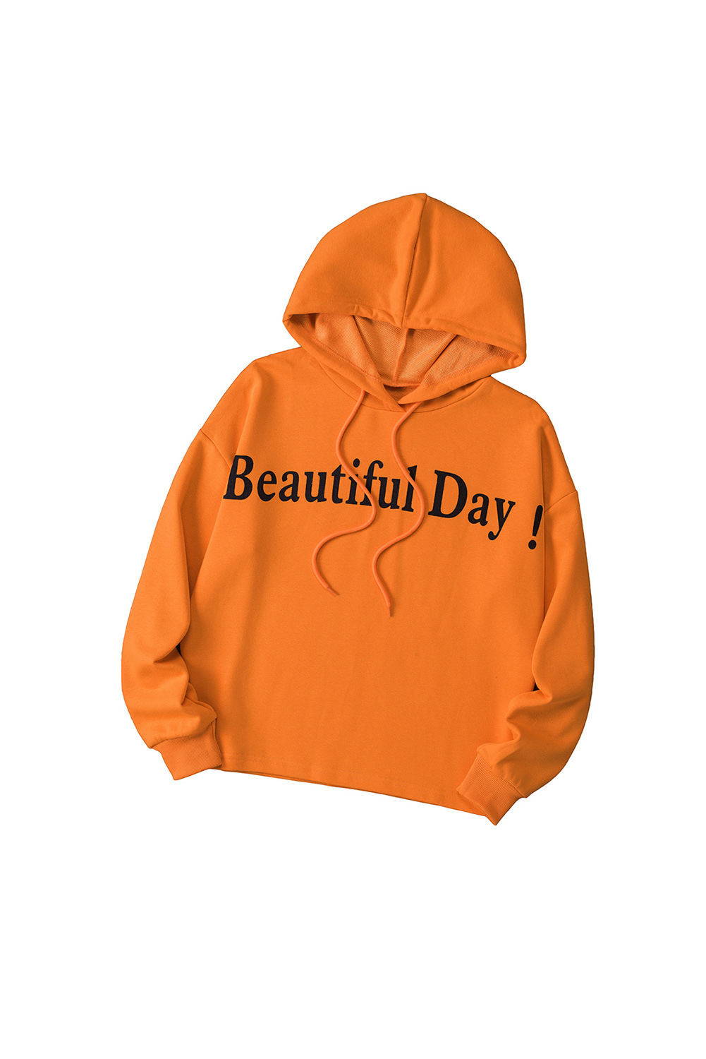 Beautiful day Orange Hoodie